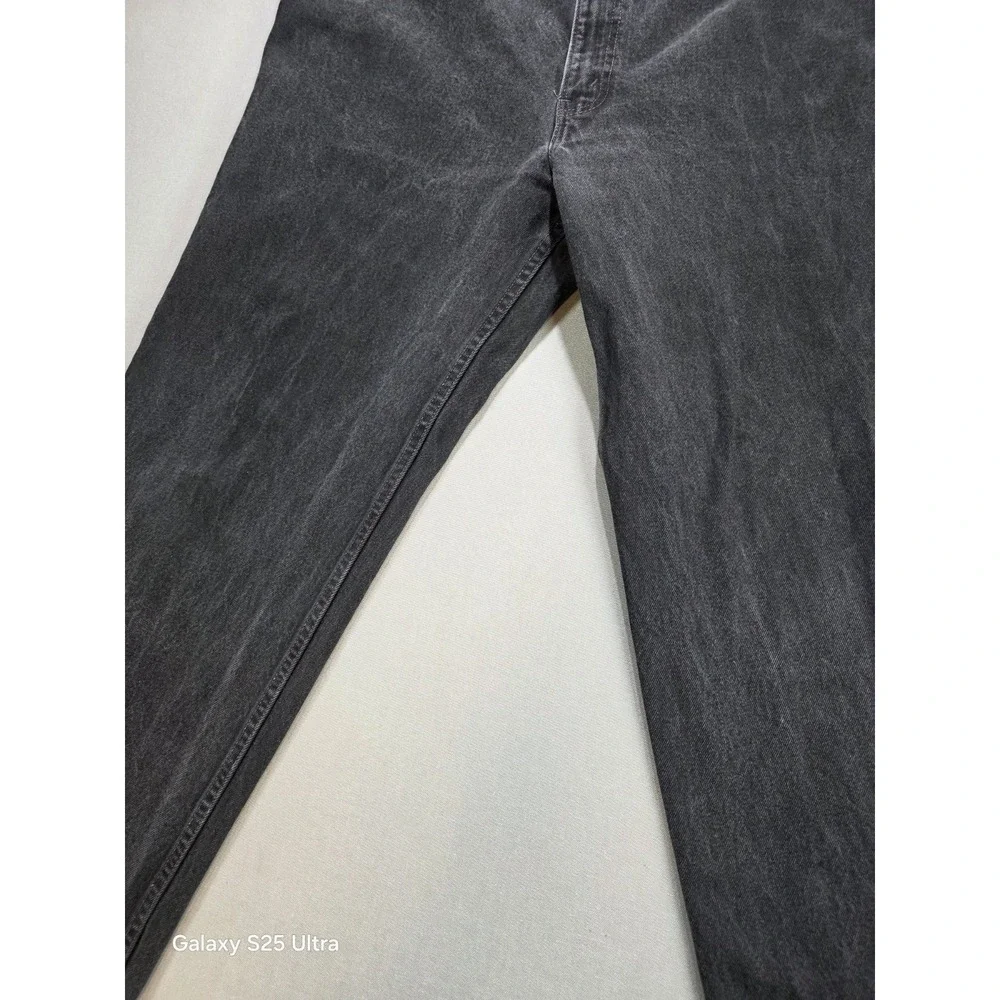Levis Mens 550 Relaxed Fit 40x32 1999‎ 90s Y2K Black Denim Jeans